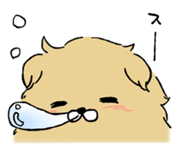 Soft and fluffy dog pu-chan! Part3 sticker #4343065