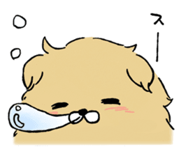 Soft and fluffy dog pu-chan! Part3 sticker #4343065