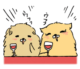 Soft and fluffy dog pu-chan! Part3 sticker #4343078