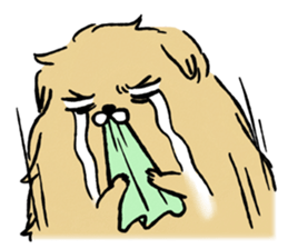 Soft and fluffy dog pu-chan! Part3 sticker #4343084