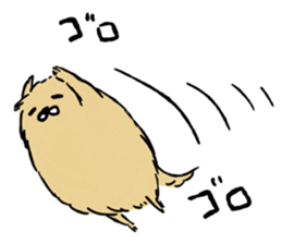 Soft and fluffy dog pu-chan! Part3 sticker #4343090