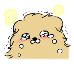 Soft and fluffy dog pu-chan! Part3 sticker #4343091