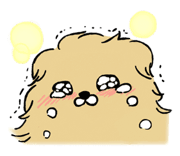 Soft and fluffy dog pu-chan! Part3 sticker #4343091