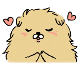 Soft and fluffy dog pu-chan! Part3 sticker #4343092