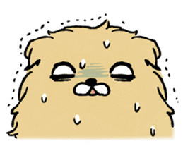 Soft and fluffy dog pu-chan! Part3 sticker #4343093