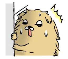Soft and fluffy dog pu-chan! Part3 sticker #4343094
