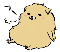 Soft and fluffy dog pu-chan! Part3 sticker #4343095