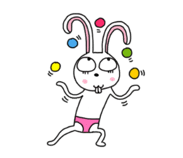 An optimistic yet Funny Bunny(for all) sticker #4343696