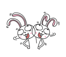 An optimistic yet Funny Bunny(for all) sticker #4343704