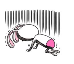 An optimistic yet Funny Bunny(for all) sticker #4343710