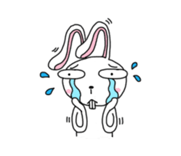 An optimistic yet Funny Bunny(for all) sticker #4343711
