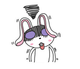 An optimistic yet Funny Bunny(for all) sticker #4343712