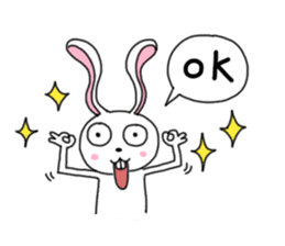 An optimistic yet Funny Bunny(for all) sticker #4343716