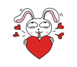 An optimistic yet Funny Bunny(for all) sticker #4343723