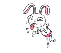 An optimistic yet Funny Bunny(for all) sticker #4343726