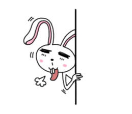 An optimistic yet Funny Bunny(for all) sticker #4343728