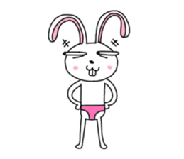 An optimistic yet Funny Bunny(for all) sticker #4343733