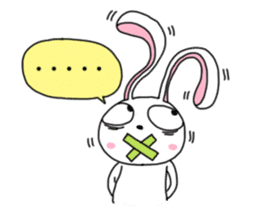 An optimistic yet Funny Bunny(for all) sticker #4343734