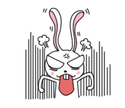 An optimistic yet Funny Bunny(for all) sticker #4343735