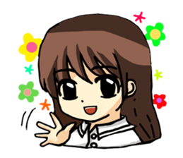 Haruko female students Everyday life sticker #4343777