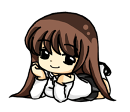 Haruko female students Everyday life sticker #4343780
