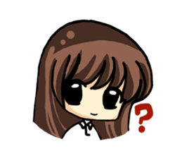 Haruko female students Everyday life sticker #4343781