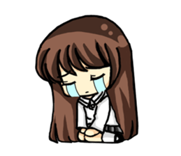 Haruko female students Everyday life sticker #4343786