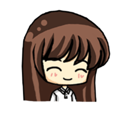 Haruko female students Everyday life sticker #4343788