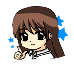 Haruko female students Everyday life sticker #4343791