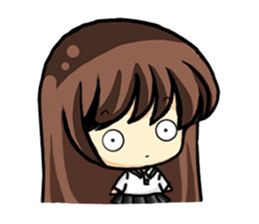 Haruko female students Everyday life sticker #4343792