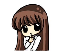 Haruko female students Everyday life sticker #4343795