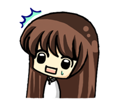 Haruko female students Everyday life sticker #4343797