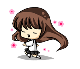 Haruko female students Everyday life sticker #4343800