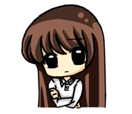 Haruko female students Everyday life sticker #4343802
