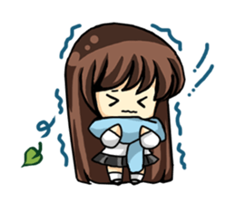 Haruko female students Everyday life sticker #4343803