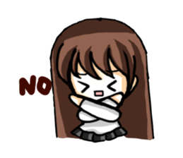 Haruko female students Everyday life sticker #4343807