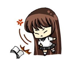Haruko female students Everyday life sticker #4343812