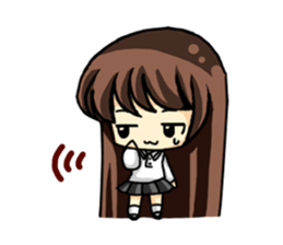 Haruko female students Everyday life sticker #4343814
