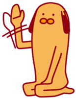 Gesture Dog sticker #4344186