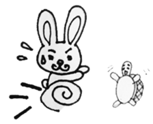 Good friend The Tortoise and the Hare sticker #4344538