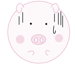 Lovely manmaru pig sticker #4345235