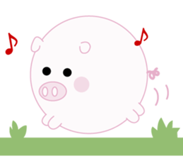 Lovely manmaru pig sticker #4345236