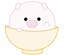 Lovely manmaru pig sticker #4345238