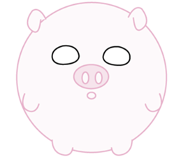Lovely manmaru pig sticker #4345240