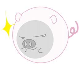 Lovely manmaru pig sticker #4345241