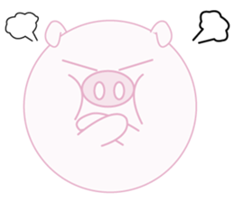 Lovely manmaru pig sticker #4345243