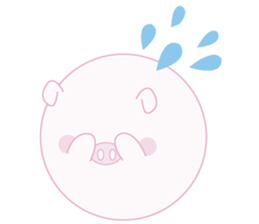 Lovely manmaru pig sticker #4345247