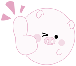 Lovely manmaru pig sticker #4345249