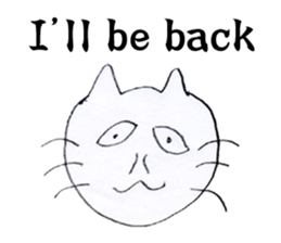 Nasty cat sticker #4346415