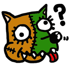 The name of an interesting dog is CHAPPY sticker #4346496